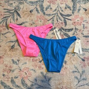 No Boundaries Pink and Blue Swim Bottoms